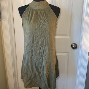 Olive green gauze dress large 🫒